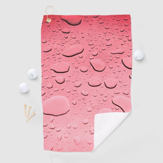 バラ金ゴールドウォータードロップ抽象芸術アート名前をカスタムする2022 ゴルフタオル (インサイチュ)