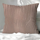 バラ金ゴールドウッドグレイン抽象芸術ルクスグラム クッション