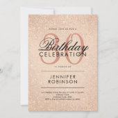 バラ金ゴールドエイジ誕生日グリッタールッ絵を描ク 招待状 (正面)