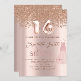 バラ金ゴールドエレガンス、sweet sixteen招待 招待状