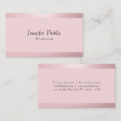 バラ金ゴールドエレガントトレンディーシンプルテンプレート 名刺 (正面/裏面)