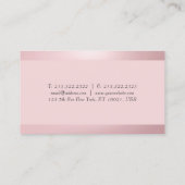 バラ金ゴールドエレガントトレンディーシンプルテンプレート 名刺 (裏面)