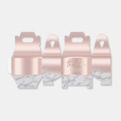 バラ金ゴールドエレガントピンクシック箔マーブル フェイバーボックス (折り畳みなし)