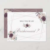 バラ金ゴールドエレガントフローラは私の花嫁 インビテーションポストカード (正面/裏面)