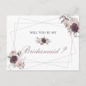 バラ金ゴールドエレガントフローラは私の花嫁 インビテーションポストカード (正面)