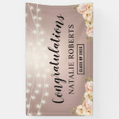 バラ金ゴールドエレガントフローラ卒業会 横断幕 (縦)