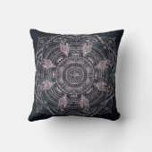 バラ金ゴールドエレガントマンダラグレイネブラデザイン クッション (裏面)