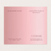 バラ金ゴールドエレガントモダンシンプルモノグラムテンプレート 名刺 (内部フラット)