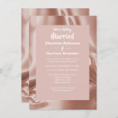 バラ金ゴールドエレガントリップルシルキーサテングラム夕べ 招待状 (正面/裏面)