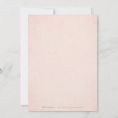 バラ金ゴールドエレガントレース結婚式の日付を保存 セーブザデート (裏面)