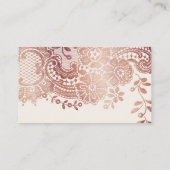 バラ金ゴールドエレガントヴィンテージレ結婚ース座席表 プレイスカード (裏面)