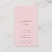 バラ金ゴールドエレガント書スクリプモダント 名刺 (裏面)