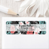 バラ金ゴールドエレガント熱帯植物島ルアウ（ハワイ式宴会） ラベル (インサイチュ)