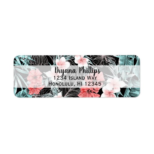 バラ金ゴールドエレガント熱帯植物島ルアウ（ハワイ式宴会） ラベル (正面)