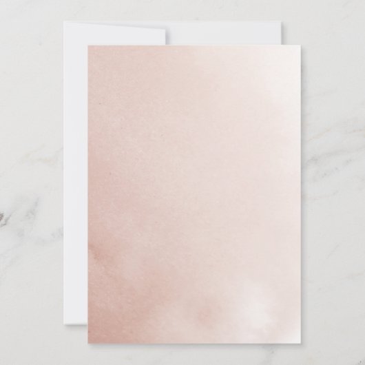 バラ金ゴールドエレガント秋フラワーズボダ結婚ズ 招待状 (裏面)