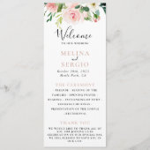 バラ金ゴールドエレガント秋結婚フラワーズ プログラム (正面)