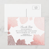 バラ金ゴールドエレガント紅葉保存日 案内ポストカード (正面/裏面)