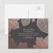 バラ金ゴールドエレガント紅葉保存日 案内ポストカード (正面/裏面)