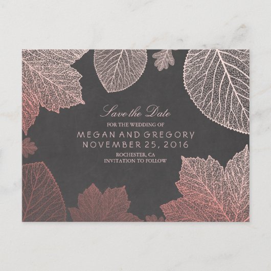 バラ金ゴールドエレガント紅葉保存日 案内ポストカード (正面)