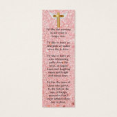 バラ金ゴールドエレガント記念葬式ブックマーク (裏面)