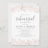 バラ金ゴールドエレガント食品のリハーサルディナー 招待状 (正面)