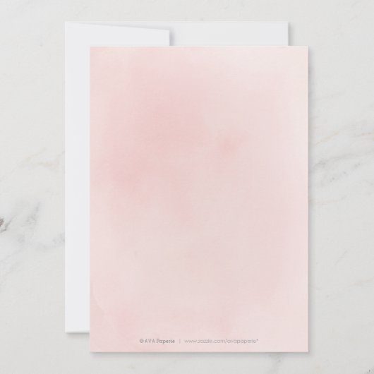 バラ金ゴールドエレガント食品のリハーサルディナー 招待状 (裏面)