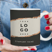 バラ金ゴールドエレガント黒モダンガーリー価格 コーヒーマグカップ