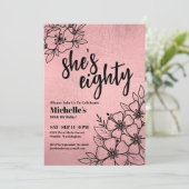 バラ金ゴールドエレガント80thバースデーパーティー 招待状 (スタンド正面)