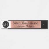 バラ金ゴールドオフィスのドアのサイン長10"名前プレート サインプレート (正面)