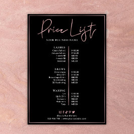 バラ金ゴールドオンブラックシック美しいサロン価格表