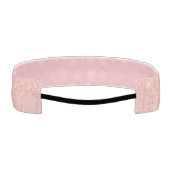 バラ金ゴールドカスタムの手紙と名前アスレティックヘッドバンド アスレチックヘッドバンド (裏面)