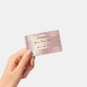 バラ金ゴールドカスタムグリッタービジネスネームバッジ バッジ (手持ち)