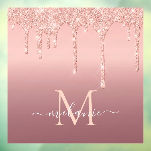 バラ金ゴールドカスタムグリッターレター名ウィンドウの固定 ウィンドウサイン (シート3)