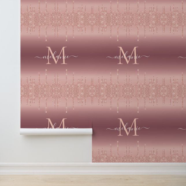 バラ金ゴールドカスタムグリッター名パーソナライズされた 壁紙 (アプリケーション)