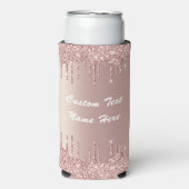 バラ金ゴールドカスタムグリッター文字名クーラーボックス スリム缶クーラー (Seltzer正面)