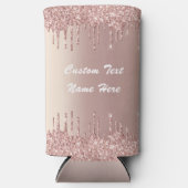 バラ金ゴールドカスタムグリッター文字名クーラーボックス スリム缶クーラー (正面)