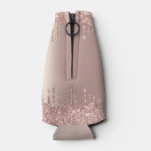 バラ金ゴールドカスタムグリッター文字名ボトルクール ボトルクーラー (裏面)