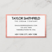 バラ金ゴールドカスタムサンキューソーシャルメディア 名刺 (裏面)