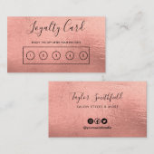 バラ金ゴールドカスタムロイヤリティカード 名刺 (正面/裏面)