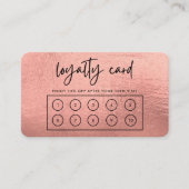 バラ金ゴールドカスタムロイヤリティカード 名刺 (正面)