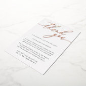 バラ金ゴールドカスタム写真ありがとう 箔シーズンカード (回転した状態)