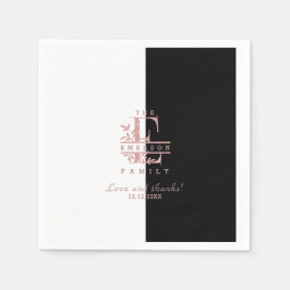 バラ金ゴールドカスタム分割モノグラムE F G H I J スタンダードカクテルナプキン