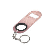 バラ金ゴールドカスタム文字キーチェーンボトルオープナー キーホルダー栓抜き (裏面アングル)