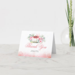 バラ金ゴールドカボチャ秋ベビーシャワーサンキュー サンキューカード