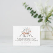 バラ金ゴールドカボチャ |ベビーシャワーベビー用の本 エンクロージャーカード (スタンド正面)