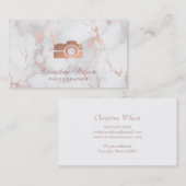 バラ金ゴールドカメラ(大理石) 名刺 (正面/裏面)