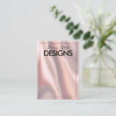 バラ金ゴールドカラーシフトシルクイヤリングディスプレイカード 名刺 (スタンド正面)