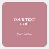 バラ金ゴールドカラープレインミニマエレガントリモダンアル スクエアシール (正面)