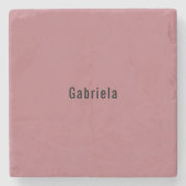 バラ金ゴールドカラープロフェッショナルトレンディープレモダンイン ストーンコースター (正面)