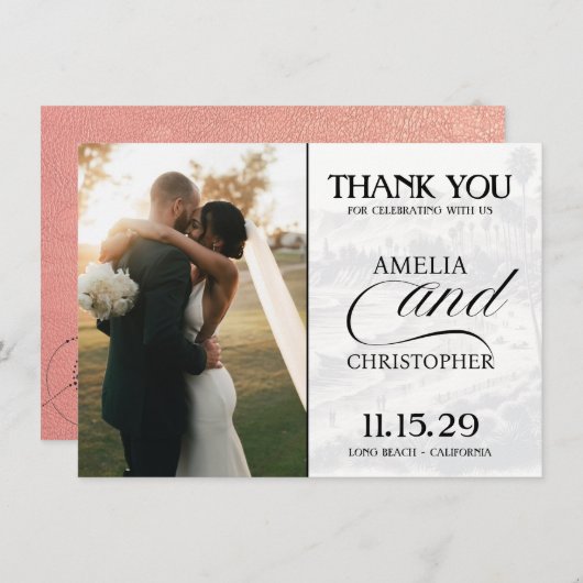 バラ金ゴールドカリフォルニアパスポート サンキューカード (正面/裏面)